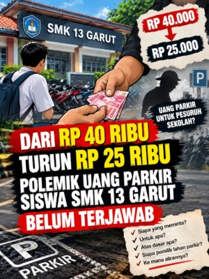 DARI RP 40 RIBU TURUN RP 25 RIBU POLEMIK UANG PARKIR SISWA SMK 13 GARUT BELUM TERJAWAB