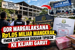 GOR MARGALAKSANA Rp 1,05 MILIAR MANGKRAK, FMDK LAPORKAN DUGAAN TIPIKOR KE KEJARI GARUT