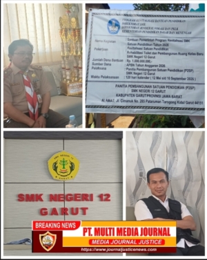 Proyek Revitalisasi SMKN 12 Garut Rp1 Miliar Disorot, Papan Proyek Minim Rincian