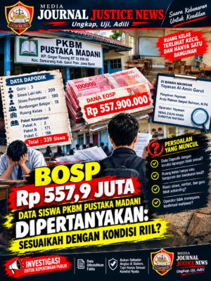 BOSP Rp 557,9 Juta, Data Siswa PKBM Pustaka Madani Dipertanyakan, Sesuaikah Dengan Kondisi Riil?