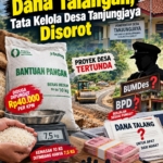 Dari Beras 10 Kg hingga Dana Talangan, Tata Kelola Desa Tanjungjaya Disorot