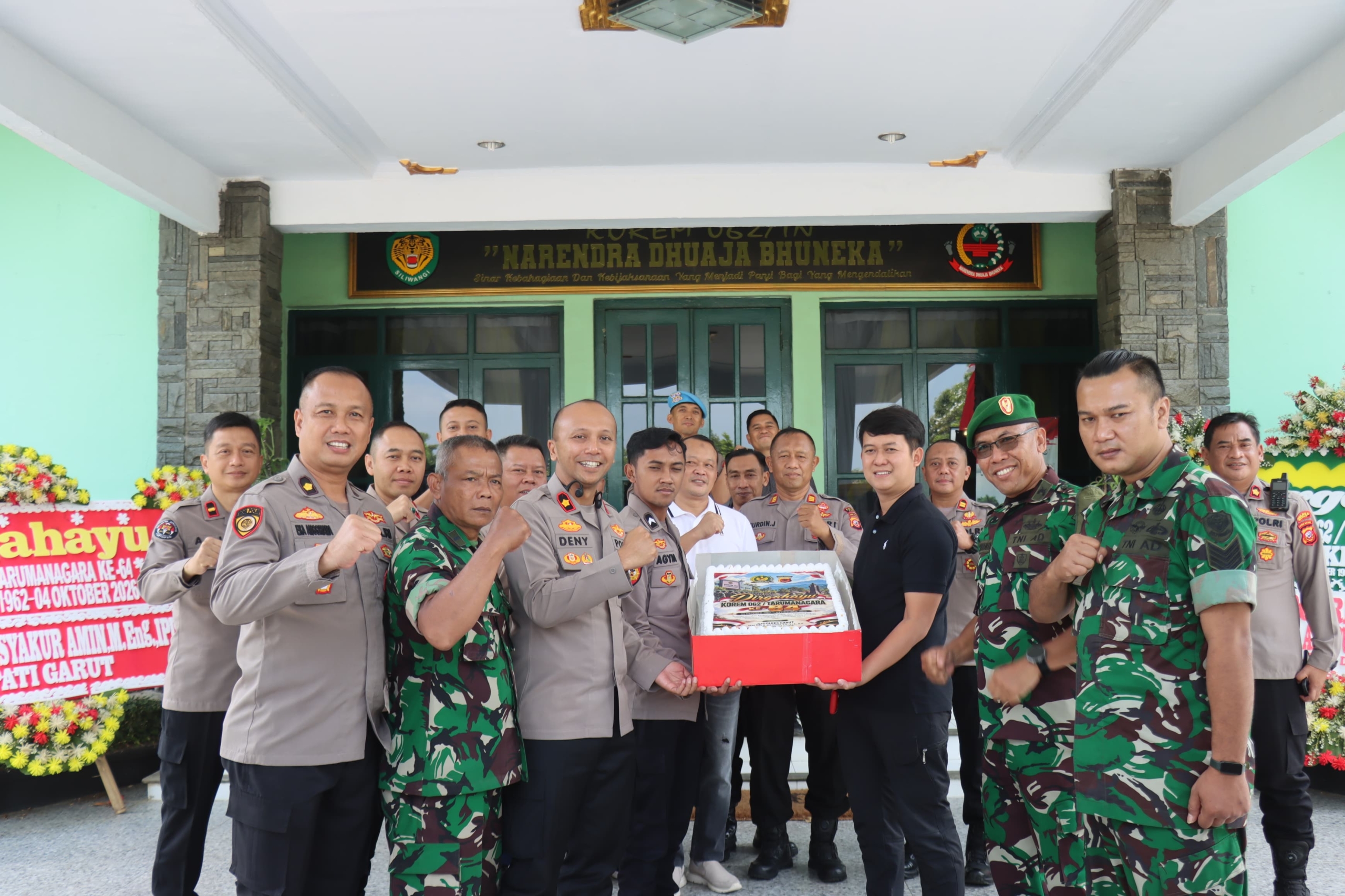 Polres Garut Perkuat Sinergi TNI-Polri, Ucapkan HUT Korem 062/TN