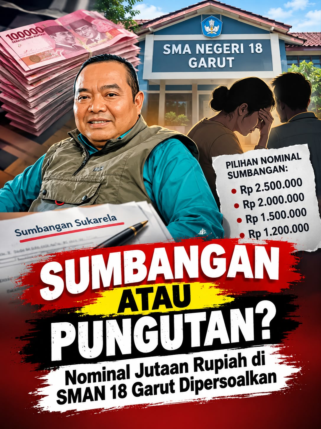 Sumbangan atau Pungutan? Nominal Jutaan Rupiah di SMAN 18 Garut Dipersoalkan