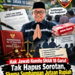 Hak Jawab Komite SMAN 18 Garut Tak Hapus Sorotan, Skema Sumbangan Jutaan Rupiah Perlu Diuji Aturan