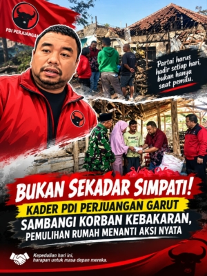 Bukan Sekadar Simpati! Kader PDI Perjuangan Garut Sambangi Korban Kebakaran, Pemulihan Rumah Menanti Aksi Nyata